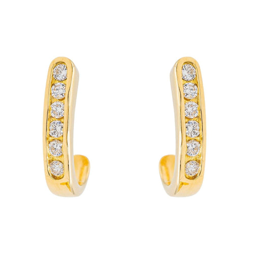 Boucles d'oreilles Boucles d'oreilles Or jaune Diamant 58 Facettes 3603628CN