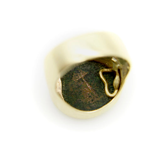 Bague 53.5 Bague ancienne en or avec pièce de monnaie du roi Agrippa Ier 58 Facettes