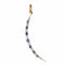 Pendentif Antique Victorian Crescent Moon Pendant Sapphire Pearl 58 Facettes G13735