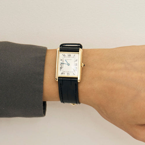 Montre CARTIER- Montre Tank Louis or Jaune 58 Facettes