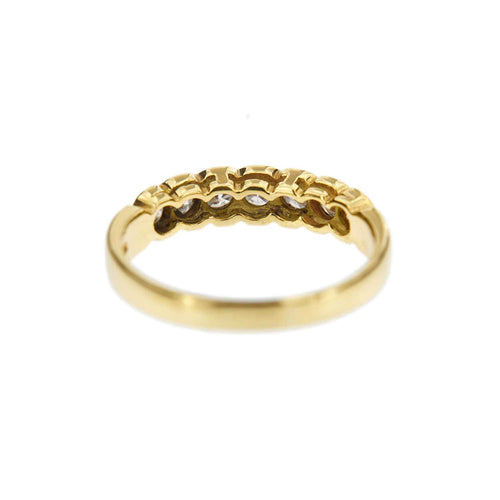 Bague Demi alliance 7 diamants 58 Facettes 14984