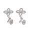 Boucles d'oreilles Boucles d'oreilles Fleur Or blanc Diamant 58 Facettes 3100511CN