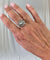Bague Ensemble bague et boucles d'oreilles victoriennes en or et argent avec diamants 58 Facettes