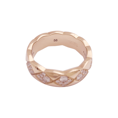 Bague 58 Bague Chanel, "Coco Crush", or beige, diamants. 58 Facettes 34244