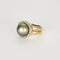 Bague 51 Bague or jaune et or blanc, perle et diamants 58 Facettes 240792