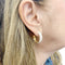 Boucles d'oreilles Créoles Messika "Divine Enigma" or rose, diamants. 58 Facettes 33773