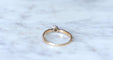 Bague 58.5 Solitaire diamant sur or rose et argent 58 Facettes