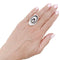 Bague 54 Bague Cartier, "Hypnose", or blanc, diamants, céramique noire. 58 Facettes 33886