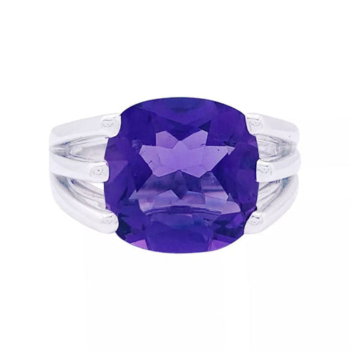 Bague 52 Bague Poiray "Fil" or blanc, améthyste. 58 Facettes 33622