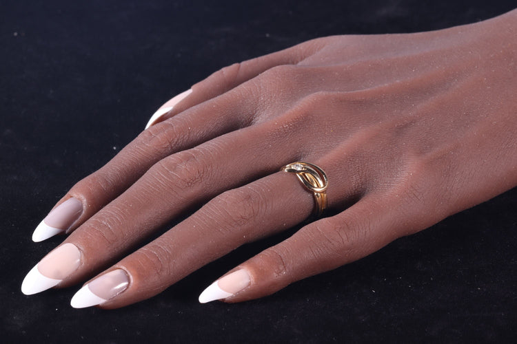 Bague 54 Vintage antique 1900's snake ring 58 Facettes 23167-0367