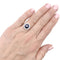 Bague 50 Bague ancienne platine, saphir, diamants. 58 Facettes 33634
