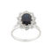 Bague Bague avec saphir et diamants 58 Facettes 29746
