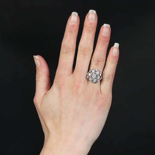 Bague 50 Bague vintage marguerite diamants 58 Facettes 24-034