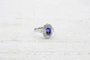 Bague Bague Platine Saphir Diamants 58 Facettes 22801