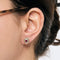 Boutons d'oreilles or jaune, rubis et diamants 58 Facettes PAL32244