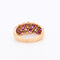 Bague 54 Bague Jonc Or 18k Diamants et Rubis naturels 58 Facettes