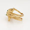 Bague 55 Bague vintage en or jaune et émeraude avec poulpe 58 Facettes G13418