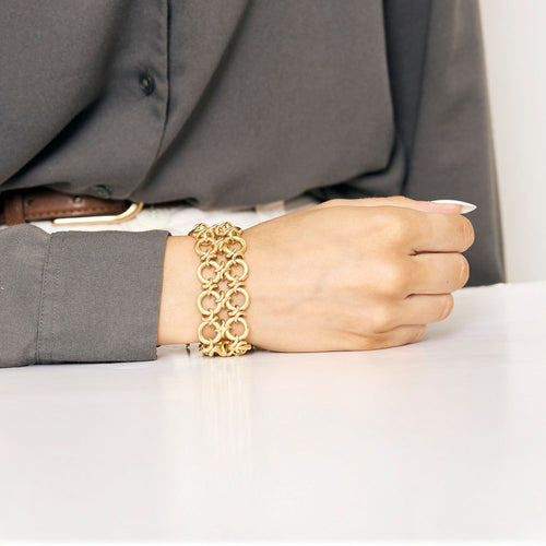 Bracelet Bracelet ruban or jaune 58 Facettes CAS0043