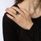Bague Bague Art Déco Vintage Améthyste Cocktail Émail Or 14 carats Filigrane Bijoux Taille 8 58 Facettes G13492