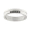 Bague 58 Alliance avec diamants noirs 58 Facettes 28390