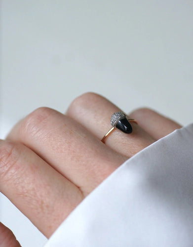 Bague 54.5 Bague Noisette Saphir et Diamants 58 Facettes