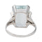 Bague 57 Bague Or blanc Aigue Marine 58 Facettes 2905359CN