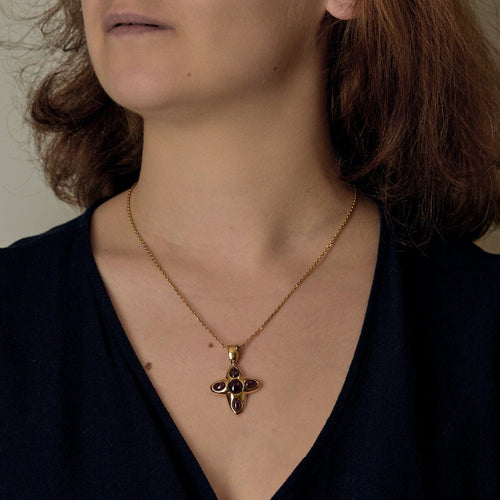 Pendentif Pendant en Or jaune 18k Tourmaline 58 Facettes ORA0004