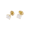 Boucles d'oreilles Puces d'oreille diamant, or jaune. 58 Facettes 34523