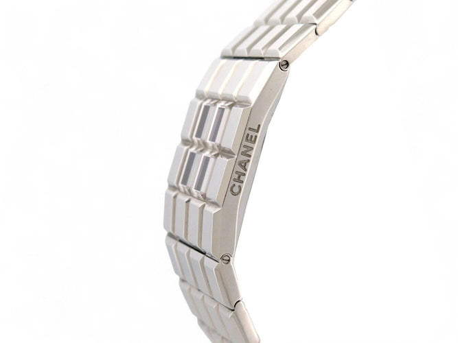 Montre montre CHANEL chocolat 24mm acier palladie digital quartz  lady 58 Facettes 271266