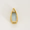 Pendentif or jaune et aigue-marine 58 Facettes B250457