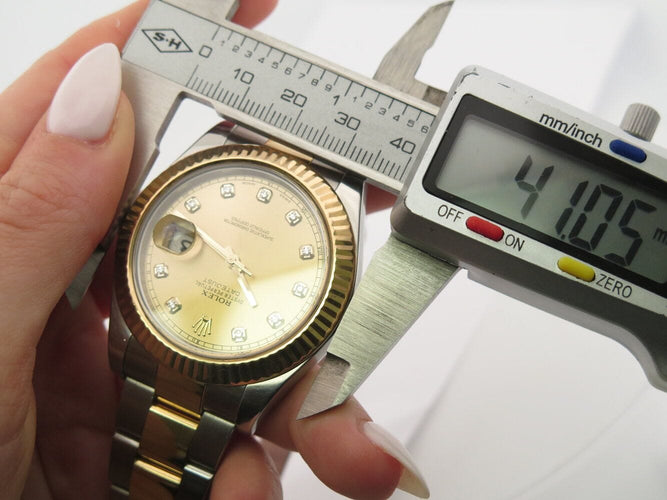 Montre montre ROLEX 116333 datejust ii 41mm oyster or acier diamants automatique 58 Facettes 270689