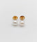 Boucles d'oreilles Puces d'oreilles or rose, perle de culture (circa 1900) 58 Facettes A05944