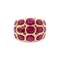 Bague 53 Bague or jaune et rubis. 58 Facettes 34681