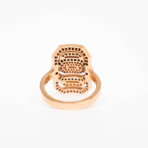 Bague 52 Bague My Way Statement or rose et diamants 58 Facettes 81094