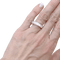 Bague 53 Alliance tour complet, platine, diamants. 58 Facettes 34605