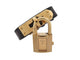 Montre montre vintage HERMES Kelly Mini Cadenas 20 mm plaque or quartz dame 58 Facettes 268902