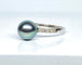 Bague 53 Bague en or blanc, perle de Tahiti et diamants 58 Facettes AB516