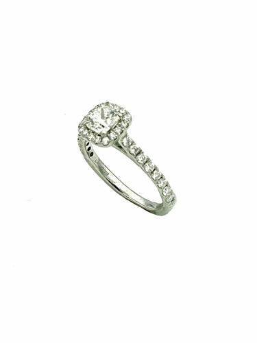 Bague 48 Bague Platine et Diamants Certifié 58 Facettes