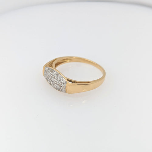 Bague 54 Bague en or jaune 21 diamants 58 Facettes 29033