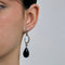 Boucles d'oreilles Boucles d’oreilles style Art Déco Onyx et diamants 58 Facettes