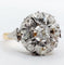 Bague 54 Bague marguerite or jaune, platine et diamants taille ancienne (circa 1920) 58 Facettes A05474