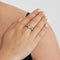 Bague 53 Bague or jaune diamants et émeraudes 58 Facettes 240404