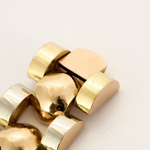 Bracelet Bracelet TanK en Or jaune, blanc et rose 58 Facettes CAS0106