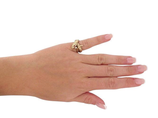 Bague 45 bague ATELIER VM angelo serpent t45 en or jaune 9k rubis diamant 58 Facettes 269544