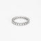 Bague 53 Alliance Américaine or blanc et diamants 58 Facettes GU184