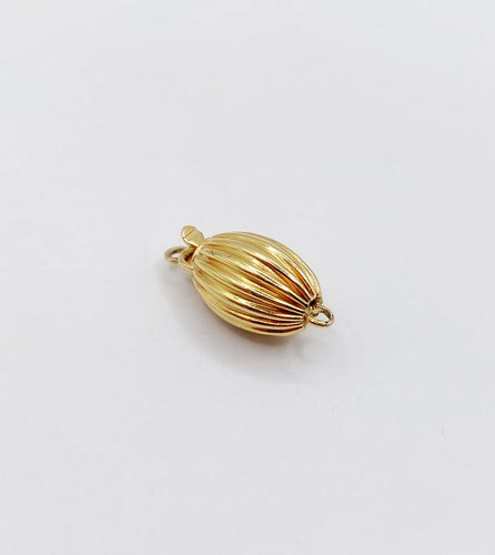 Collier Fermoir de collier antique or jaune en forme d'olive (circa 1920) 58 Facettes A05067