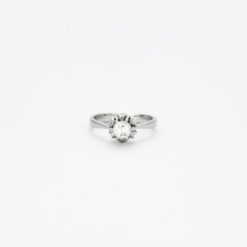 Bague 56 Bague Diamant Solitaire Vintage 58 Facettes 1274