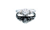 Bague 53 Bague solitaire diamant vintage en or gris 18K 58 Facettes