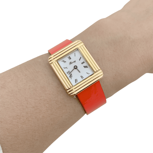 Montre Montre Poiray, "Ma Première", plaqué or, acier. 58 Facettes 34521