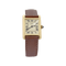 Montre Montre Cartier "Tank Must" argent plaqué or, cuir. 58 Facettes 34561